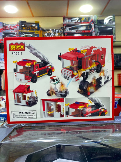 FIRE & RESCUE 2IN1 184PCS BLOCKS