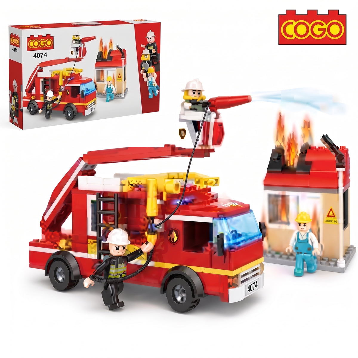 FIRE & RESCUE 2IN1 184PCS BLOCKS